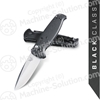 Benchmade 4300 CLA AUTO Folding Knife 3.4" Stonewash Plain Blade, Black G10 Handles