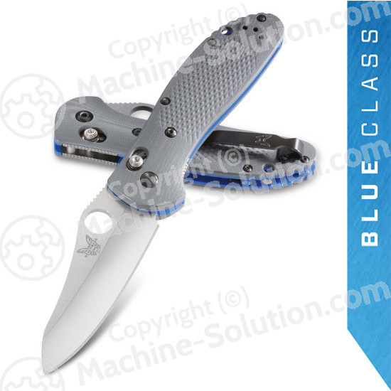 Benchmade 550-1 Griptilian 3.45" CPM-20CV Satin Sheepsfoot Plain Blade, Gray G10 Handles