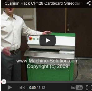Cushion Pack CP428 S2+ cardboard shredder video
