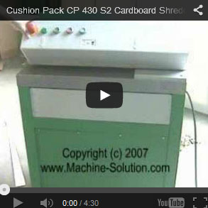 Cushion Pack CP430 S2+ cardboard shredder video