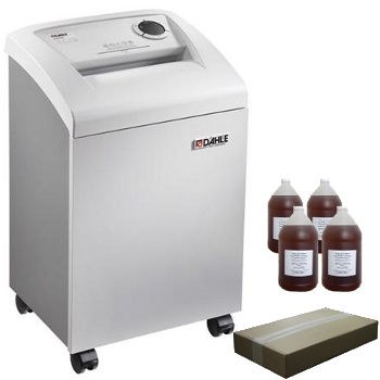Dahle 40606 Strip Cut Department Paper Shredder Package with Oil and Bags - DAHLE 406XX PACKAGE 40606