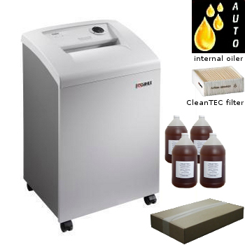 AABES ©  Dahle 41334 NSA/CSS 02-01 Approved High Security CleanTec Cross Cut Small Office Paper Shredder Value Kit with Oiler, CleanTec Filter, Oil, and Bags - DAHLE 41334 VALUE KIT