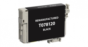 Compatible EPSON 78 INK Black - Page Yield 300 inkjet cartridge, remanufactured, compatible, printer, ink, t078120, epson stylus r260, r280, r380, rx580, rx595, rx680 - black