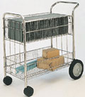 Fellowes Worcester Chrome Mail Cart 