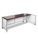 Swiftspace Social + Single Surface Right 6 x 3 Collapsible Workstation SS2934L2968R 