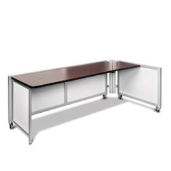 Swiftspace Social + Single Surface Right 6' x 3' Collapsible Workstation SS2934L2968R