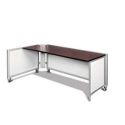 Swiftspace Social + Single Surface Space-Saver Left 4 x 3 Collapsible Workstation SS2948L2934R 