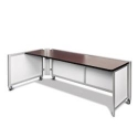 Swiftspace Social + Single Surface Left 6 x 3 Collapsible Workstation SS2968L2934R 