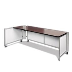 Swiftspace Social + Single Surface Left 6' x 3' Collapsible Workstation SS2968L2934R