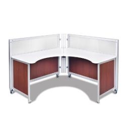 Swiftspace Solo Space-Saver 4' x 4' Collapsible Workstation SS4148L4148R