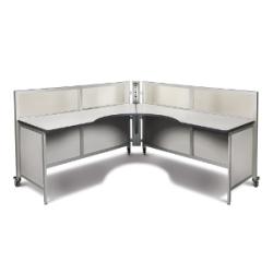 Swiftspace Solo 6' x 6' Collapsible Workstation SS4168L4168R