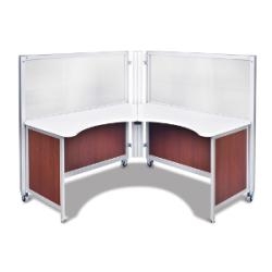 Swiftspace Solo + Space-Saver 4' x 4' Collapsible Workstation SS5248L5248R