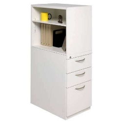 Swiftspace Platinum Finish Left Facing Mobile Tower Box-Box-File Cabinet GSSBBFTOWERL 