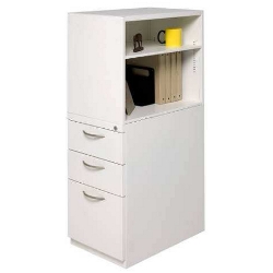 Swiftspace Platinum Finish Right Facing Mobile Tower Box-Box-File Cabinet GSSBBFTOWERR 