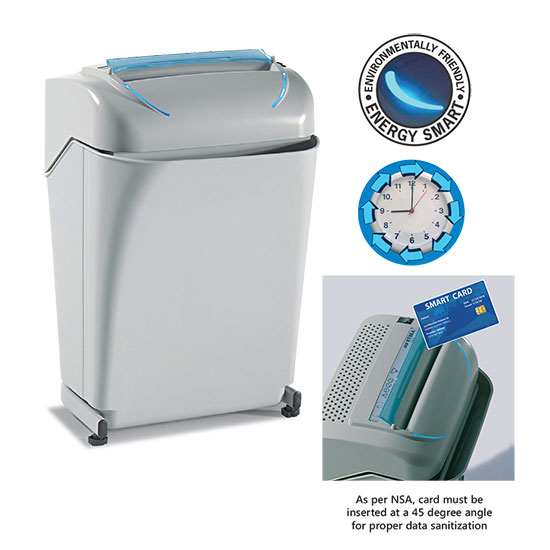 Kobra 240 SC Smart Card High Security Shredder NSA/CSS 9-12 Approved for Destruction of Smart Cards
