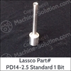 Lassco PD14-2.5 Standard 1/4in Single Drill Bit (2.5in Drilling Capacity) Lassco PD14-2.5 Standard 1/4in Single Drill Bit (2.5in Drilling Capacity)