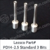 Lassco PD14-2.5 Standard 1/4in Package of 3 Drill Bits (2.5in Drilling Capacity) Lassco PD14-2.5 Standard 1/4in Package of 3 Drill Bits (2.5in Drilling Capacity) 