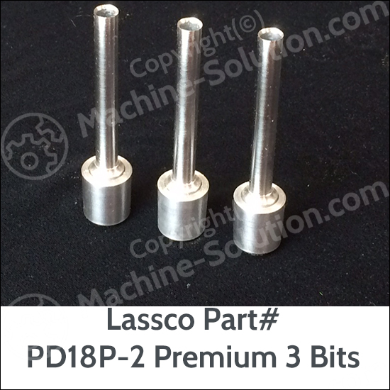 Lassco PD18P-2 Premium 1/8in Package of 3 Drill Bits (2in Drilling Capacity) Lassco PD18P-2 Premium 1/8in Package of 3 Drill Bits (2in Drilling Capacity)