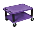 H Wilson WT16PE-B Tuffy Purple 2 Shelf AV Cart H Wilson WT16PE-B Tuffy Purple 2 Shelf AV Cart