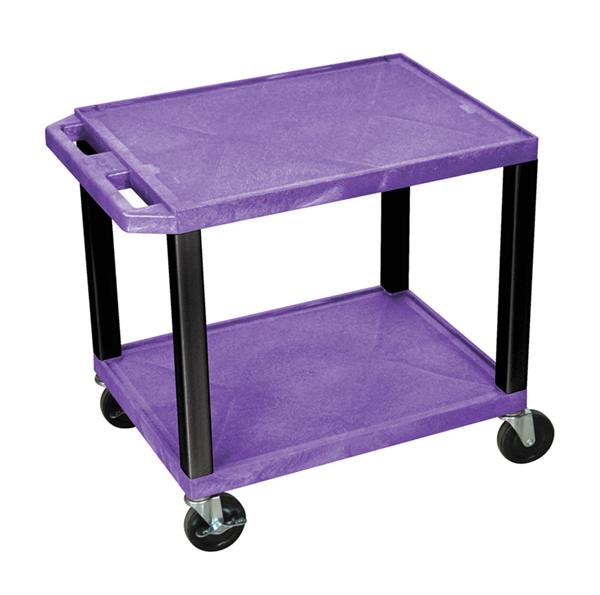 H Wilson WT26PE-B Tuffy Purple 2 Shelf AV Cart H Wilson WT26PE-B Tuffy Purple 2 Shelf AV Cart