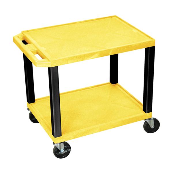H Wilson WT26YE-B Tuffy Yellow 2 Shelf AV Cart H Wilson WT26YE-B Tuffy Yellow 2 Shelf AV Cart