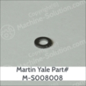 Martin Yale M-S008008 1/4X1/2X1/16 FLAT Martin Yale M-S008008 1/4X1/2X1/16 FLAT