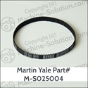 Martin Yale M-S025004 105T MXL BELT 1/4" Martin Yale M-S025004, 105T MXL Belt 1/4" Timing Belt Replacement