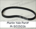 Martin Yale M-S025026 150XL037 T-BELT Martin Yale M-S025026 150XL037 T-BELT