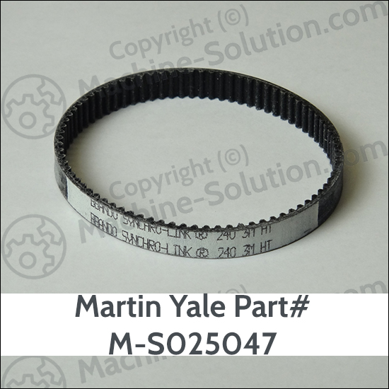 Martin Yale M-S025047 80T 3MM HTD BELT Martin Yale M-S025047 80T 3MM HTD BELT