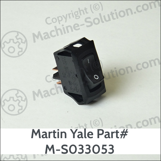 Martin Yale M-S033053 SPST ROCKR SWTCH O-I Martin Yale M-S033053 SPST ROCKR SWTCH O-I
