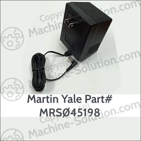 Martin Yale MRS045198 24VDC 1.2A WALL POWER SUPPLY Martin Yale MRS045198 24VDC 1.2A WALL POWER SUPPLY
