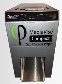 Phiston Technologies MediaVise MV02CSV1C Compact V-Spike SSD Destroyer with Chute - PT MEDIAVISE V-SPIKE-CHUTE