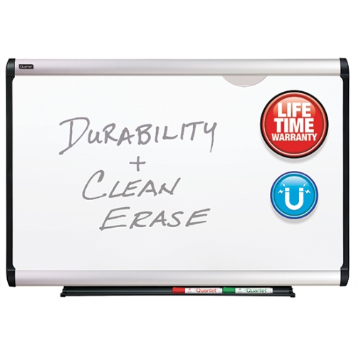 Quartet P553A Prestige Plus DuraMax Porcelain Whiteboard, 3' x 2', Aluminum Frame - P553A