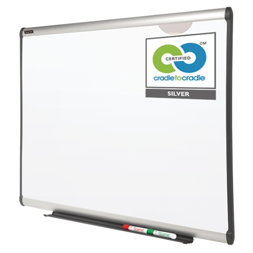 Quartet P553A Prestige Plus DuraMax Porcelain Whiteboard, 3' x 2', Aluminum Frame - P553A