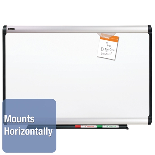 Quartet P553A Prestige Plus DuraMax Porcelain Whiteboard, 3' x 2', Aluminum Frame - P553A