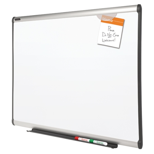 Quartet P553A Prestige Plus DuraMax Porcelain Whiteboard, 3' x 2', Aluminum Frame - P553A