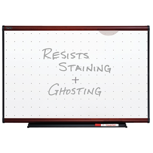Quartet TE543M Prestige Total Erase Whiteboard, 3' x 2', Mahogany Finish Frame - TE543M
