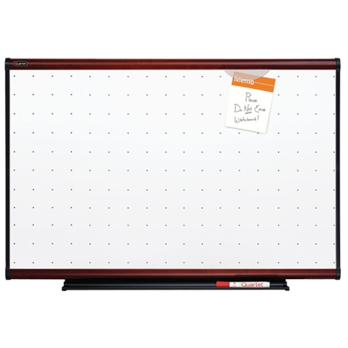 Quartet TE543M Prestige Total Erase Whiteboard, 3' x 2', Mahogany Finish Frame - TE543M