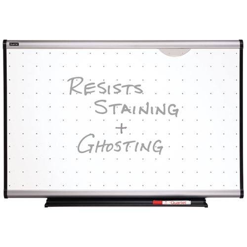 Quartet TE544A Prestige Total Erase Whiteboard, 4' x 3', Aluminum Finish Frame - TE544A