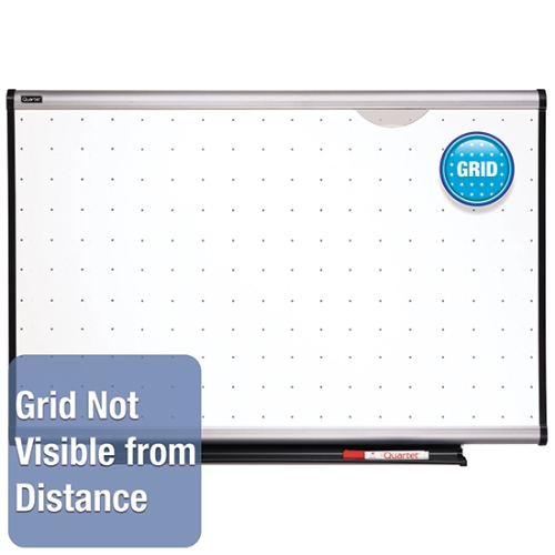 Quartet TE544A Prestige Total Erase Whiteboard, 4' x 3', Aluminum Finish Frame - TE544A