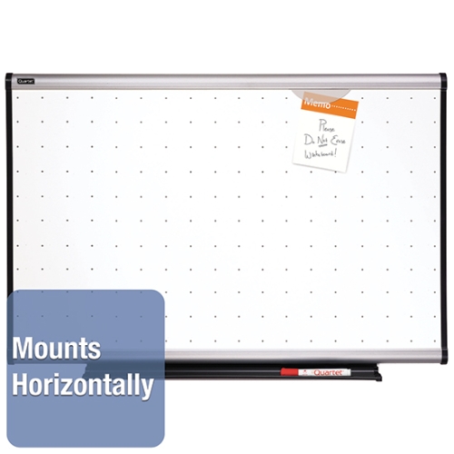 Quartet TE544A Prestige Total Erase Whiteboard, 4' x 3', Aluminum Finish Frame - TE544A