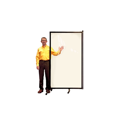 Screenflex CRD1 Clear Room Divider 1 Panel (3'-4' Long) - CRD1