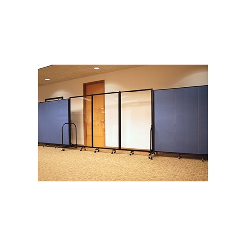 Screenflex CRD1 Clear Room Divider 1 Panel (3'-4' Long) - CRD1