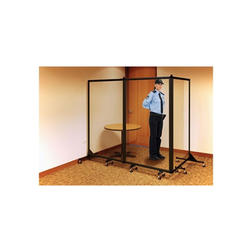 Screenflex CRD3 Clear Room Divider 3 Panel (10' Long) - CRD3