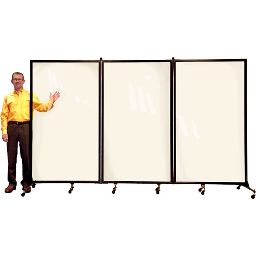 Screenflex CRD3 Clear Room Divider 3 Panel (10' Long) - CRD3