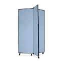 Screenflex Panel Mobile Display Tower 69, 69 x 36, blue polyester fabric, polyester fabric, screenflex, scratch resistant, steel, panel mobile display tower, bulletin board, screenflex, cds603cb, 1 each, floor standing, rectangle, blue, art, lobby display, presentation, scrflxcds603cb, 44111907