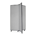 Screenflex Panel Mobile Display Tower 69, 69 x 36, gray polyester fabric, polyester fabric, screenflex, scratch resistant, steel, panel mobile display tower, bulletin board, screenflex, cds603cg, 1 each, floor standing, rectangle, gray, art, lobby display, presentation, scrflxcds603cg, 44111907