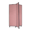 Screenflex Panel Mobile Display Tower 69, 69 x 36, mauve polyester fabric, polyester fabric, screenflex, scratch resistant, steel, panel mobile display tower, bulletin board, screenflex, cds603cm, 1 each, floor standing, rectangle, mauve, art, lobby display, presentation, scrflxcds603cm, 44111907