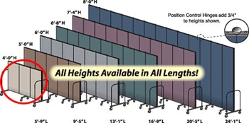 Screenflex FreeStanding 3 Panel Dividers 6 Feet Tall - SF FD 603