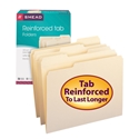 Smead 10334 Manila Folders with Reinforced Tab (Bundle: 5 BX) Report Cover